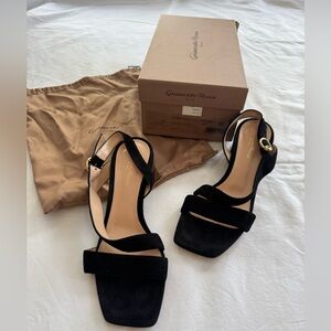 Gianvito Rossi Black Suede Heels 39.5